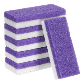 sourcing map 6pcs Foot Pumice Stone for Feet Hard Skin Remover, Foot Pumice Stone Scrubber for Hard Skin, Foot Dead Skin Remover Scrubber Pedicure Tool, Purple,Green