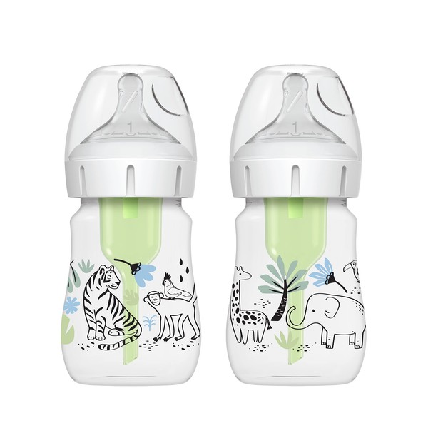 Dr. Brown’s Natural Flow® Anti-Colic Options+™ Wide-Neck Baby Bottle Designer