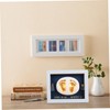 Abaodam 1set Newborn Handprint Keepsake Kit Footprint Ink Pad Frame
