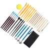 32Pcs Polymer Clay Tools Durable Wood Metal Comfortable Handle Food
