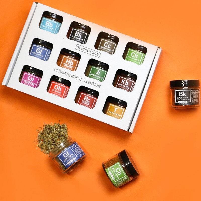 Spiceology – Ultimate Rub Collection – 12 Gourmet Spices &