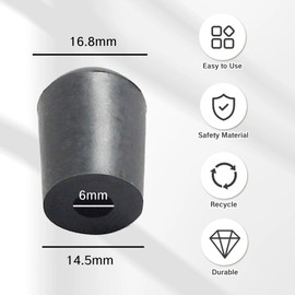 NIIIYTYB 8PCS Cello Endpin Stopper Rubber Tips for Double Bass Upright Cello Stops Anchor Accessories Prevent Slipping and Movement Small Cello Endpin Tips Repair Strap Mute Tuner