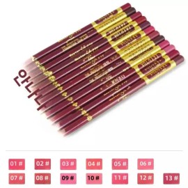 Sangpum Sangse Seolmyeong Chamjo YALAIYI 13 색 립 라이너 펜슬 방수 Colorfast 초보자를위한 쉬운 안개 매트 오래 지속되는 메이크업 펜 YALAIYI 13 Color Lip Liner Pencil Waterproof Colorfast Easy Mist Matte Long-Lasting Makeup Pen for Beginners [Army green]