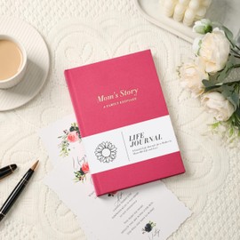 Mom Book To Fill Out, Mom's Life Story Journal, Heirloom Books for Parents, Meaningful Keepsake Gifts for Mom from Daughter and Son for Mother's Day, Birthday, and Christmas, Book Includes Hundreds of