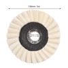 2Pcs 5in Grinding Disc Wave Shape Wool Felt Polishing Wheel