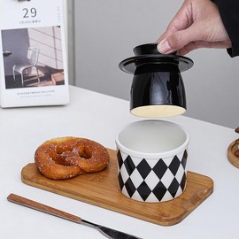 NOENELULOCI Butter Crock for Counter with Water Line for Fresh Spreadable Butter，Decorative Kitchen Countertop Storage