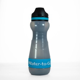 Water-To-Go Water Bottle 0.55 L with Filter - Drink Water Directly from River, Lake or Pipe, Ultralight & BPA-Free, 200 L Filter Performance, Perfect for Travel, Kayaking, Camping, etc. (Blue)