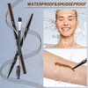 Augenbrauenstift,Microblading Augenbrauenstift,4 Gabelspitze 2-in-1Eyebrow Pencil,augenbrauen stift Wasserfest Wischfest Langlebig, Sorgt