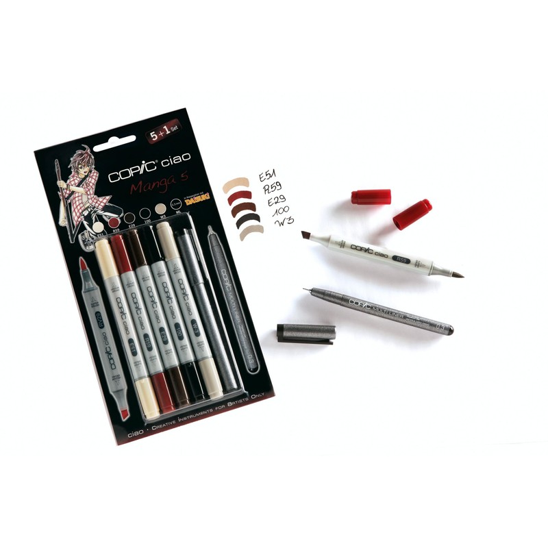 Copic Ciao 5+1 Manga Marker Set - 5 (Pack of