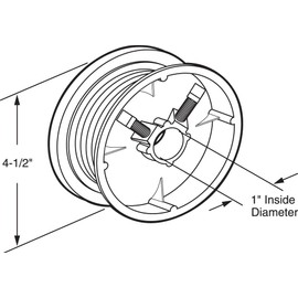 Prime-Line GD 12222 Diecast, Red Painted Left Hand Torsion Spring Cable Drum (Single Pack)