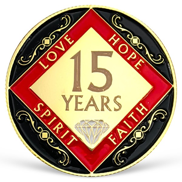 15 Year NA Medallion Fifteen Year Recovery Chip for NA