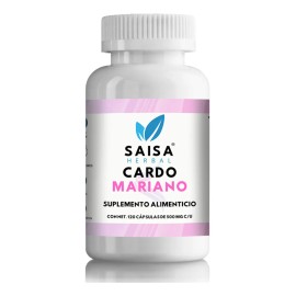 Cardo Mariano 100 Puro 120 Cps SAISA HERBAL  Suplemento Natural  Apoyo Heptico, Antioxidante y Bienestar Digestivo                                    
