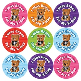 Pack of 144 Teddy Bear X-Ray Reward Stickers (30mm) X-Ray Stickers for Radiographers, Doctors, Nurses, MyClassroom
