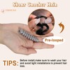10" 3 Packs Curly Short Grey Crochet Hair for Black
