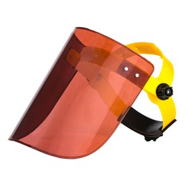 Harilla Gesichtsschutzvisier, robuster, vielseitiger Gesichtsschutz, verstellbares Kopfband für Küche, Kochen, Schleifen, Jäten, Gartenarbeit, Männer und, Braun