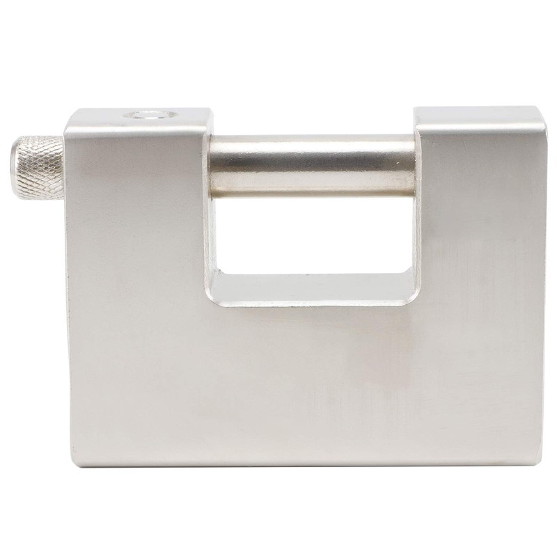 , High Security Padlock Rectangular Thick Shackle AntiTheft Iron D