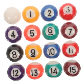 Totority 1Set Mini Billiard Ball for Wear Resistant Pool Balls for Home Tables Durable Resin Material for Billiards Enthusiasts Enhances Skills