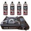 Chef Master 90027 Portable Butane Stove with 4 x Tins