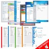 PRICARO 5 x A6 Unpunched PC Design Telephone Notepad
