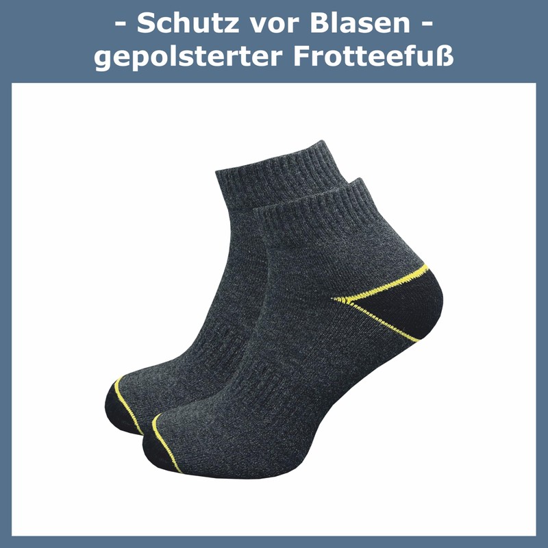 GAWILO 10 Pairs of Men's Short Work Socks - High