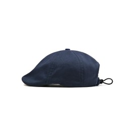 CLAPE Peaked Cap Men's Women's Flat Cap Beret Flat Cap Cotton Adjustable Newsboy Cap Gatsby Hat for All Seasons, G-NBAP2501-Navy, Unit size