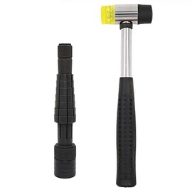 Ring Stretcher Finger Wedding Band Sizers- Dual Head Plastic and Rubber Hammer Metal Mallet for Jewelers