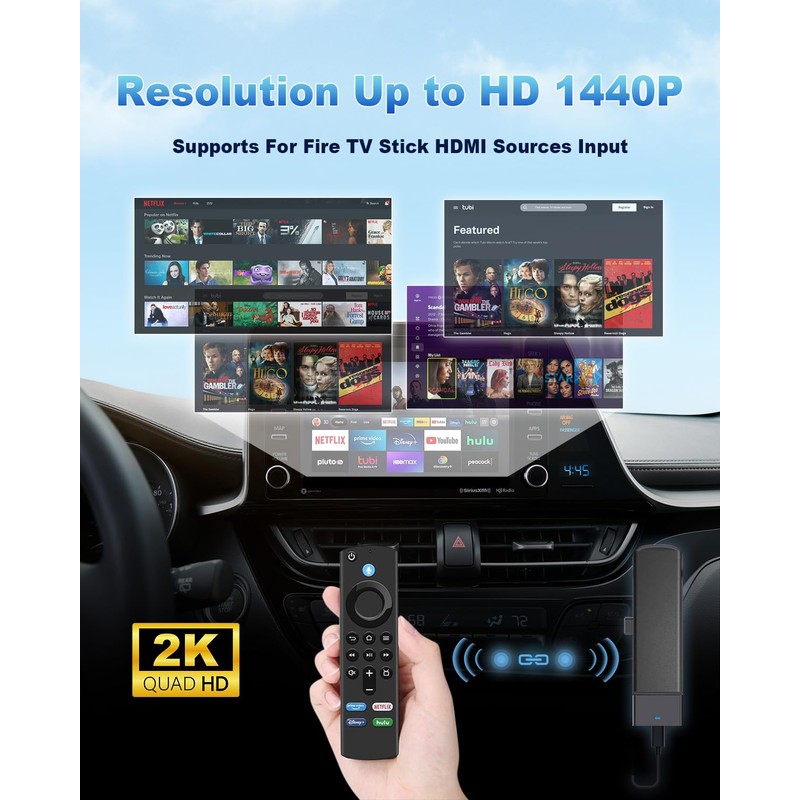 Carlinkit Wireless CarPlay & Android Auto Adapter, FireDrive Link Pro