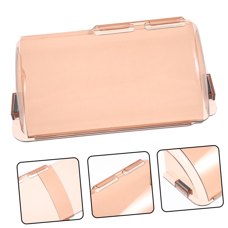 DOITOOL 2pcs Air Conditioner Wind Deflector Baffle Transparent Cover for