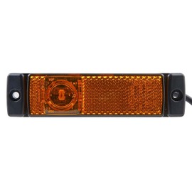 HELLA 2PS 008 645-301 Side Marker Light - LED - 24V - mounting - Lens Colour: Yellow - Cable: 300mm - Plug: EasyConn - 2-pin connector - Lateral Mounting