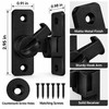 4-Piece Door Latch Set with Screws – 90-Degree Sliding Hook