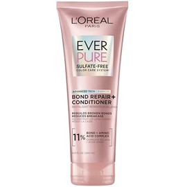 L'Oreal Paris EverPure - Acondicionador fortalecedor, refuerza el cabello débil, vegano, 6.8 onzas líquidas