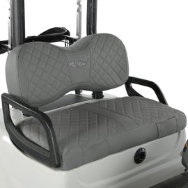 WEIMELL Golf Cart Seat Covers Fit Yamaha Drive G29 2007-2016 Vinyl Leather Front Seat Cover for OEM Ordinary Cushions No Nail Gun Easy to Install & Clean Vinyl Leather Seat Cushion Covers Gray