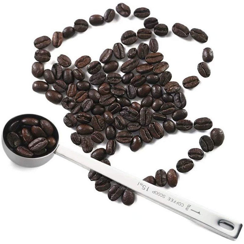 Jasni Stainless Steel 1 Tablespoon Measuring Coffee Scoop Spoon, Set