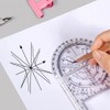 New Multifunctional Geometric Ruler Geometric Drawing Template Measuring Tool Plastic