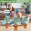 Emoin Dancing Cactus Repeats, Adjustable Volume Talking Cactus Toy, Recording