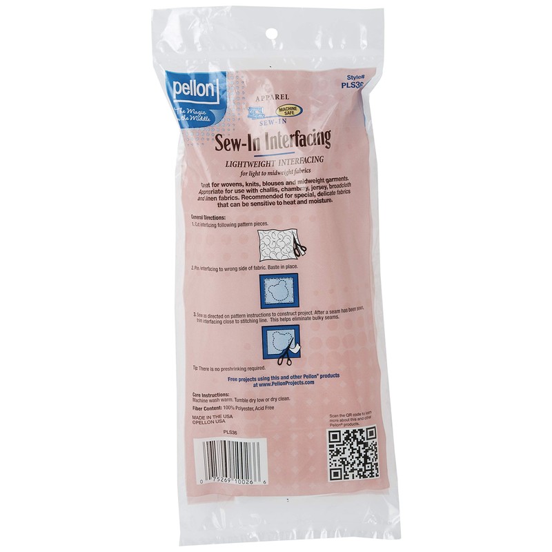 Pellon Lightweight Sew-in Interfacing (PLS36)