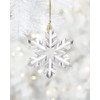 Lenox Ornaments, 2025 Optic Snowflake Ornament, Made of Glass, Gold