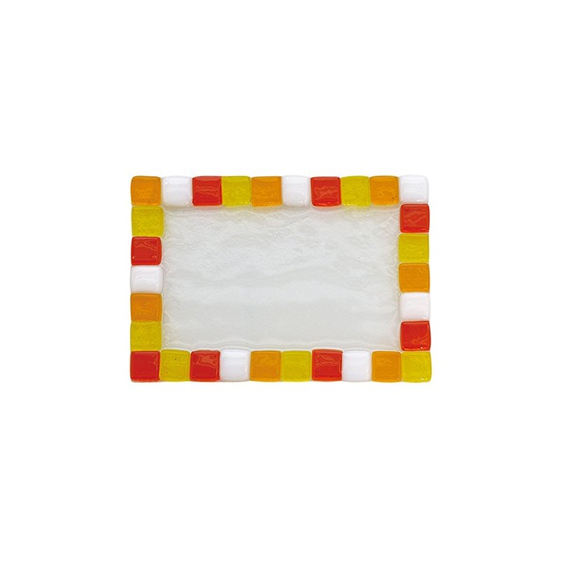 Cute Handmade Glass Crafted Mosaic Tray Corner