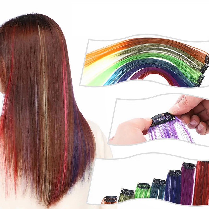 uadbau 20 Pcs 32mm 6-Teeth U-Shape Wig Clips for Hair