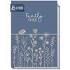 Häfft® Family-Timer 2026 A5+ "Fine Flowers Blue" Family Calendar for