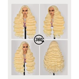 faazo 20 Inch 613 13x6 Lace Front Wig Human Hair 200 Density Blonde Wig Human Hair 613 Hd Lace Frontal Wig 13x6 Body Wave Lace Front Wigs Human Hair Pre Plucked 613 Wig