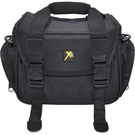 Xit XTCC4 Deluxe Digital Camera/Video Padded Carrying Case, Medium (Black)