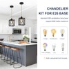 ASCMZOS Hemp Rope Pendant Light Kit, Boho Pendant Light Fixture