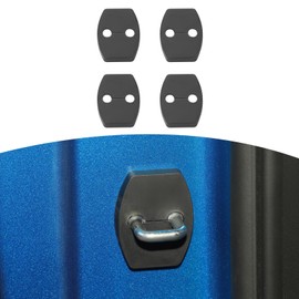 JOSHELA for Silverado Door Lock Cover Protector Fit for 2017+ Equinox /2014+ Colorado /2022+ Silverado /2014+ Canyon Black Interior Accessories 4pcs