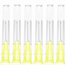 100 Pack 30Ga 1/2 Inch Stainless Steel Dispensing Lab Tools Accessories for Scientific Labs, Measuring and Refilling, Individually Wrapped