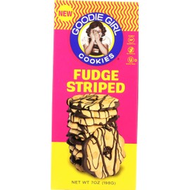 GOODIE GIRL Fudge Striped Cookies, 7 Ounce