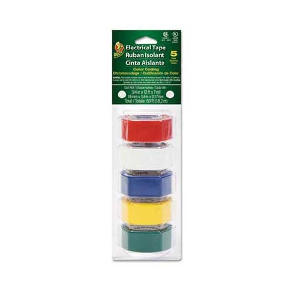 ELECTRC TAPE3/4"X12' 5PK by DUCK MfrPartNo 280303