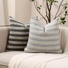 AMAROTI Throw Pillow Covers 18x18 Set of 2 Striped Pillow