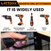 Drill Bit Extension Set, LATTOOK 6PCS Magnetic Drill Extension Bit