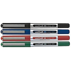 UNI-BALL EYE MICRO UB-150 MIXED PACK OF 4 [1 x Black, 1 x Blue, 1 x Red, 1 x Green]
